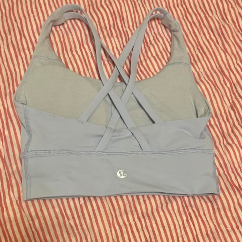 Lululemon longline energy bra blue